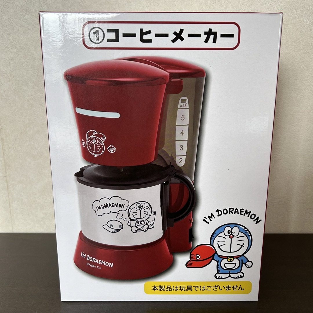 ドラえもん(ドラエモン)のドラえもん　コーヒーメーカー　新品未開封品 インテリア/住まい/日用品の日用品/生活雑貨/旅行(日用品/生活雑貨)の商品写真