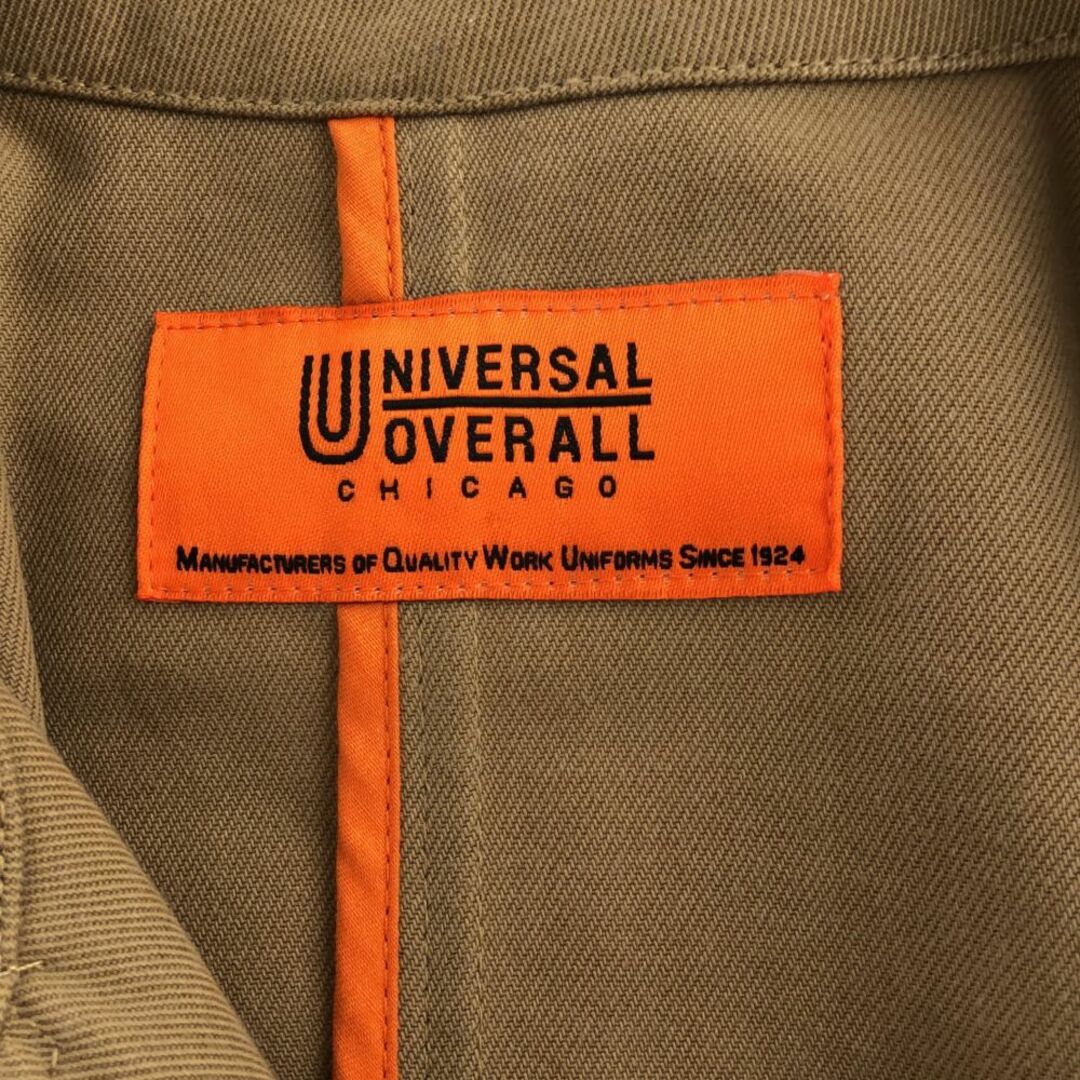 UNIVERSAL OVERALL(ユニバーサルオーバーオール)のユニバーサルオーバーオール カットオフ 長袖 ジャケット S カーキ系 UNIVERSAL OVERALL メンズ 古着 【240328】 メンズのジャケット/アウター(その他)の商品写真