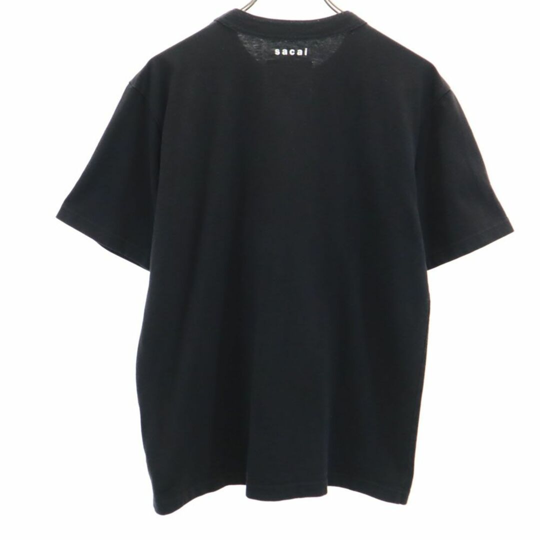 sacai(サカイ)のサカイ 半袖 Tシャツ 2 黒 Sacai メンズ 古着 【240328】 メール便可 メンズのトップス(Tシャツ/カットソー(半袖/袖なし))の商品写真