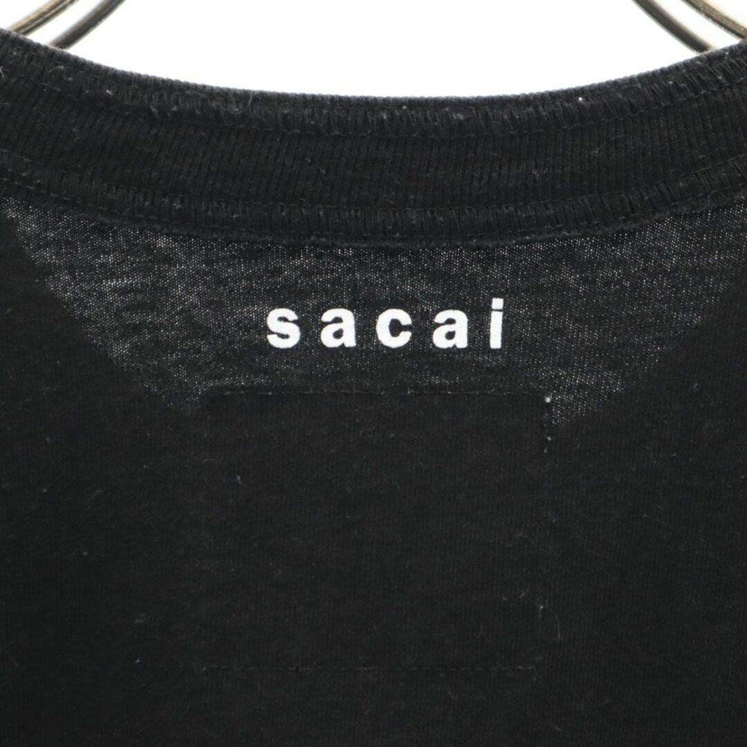 sacai(サカイ)のサカイ 半袖 Tシャツ 2 黒 Sacai メンズ 古着 【240328】 メール便可 メンズのトップス(Tシャツ/カットソー(半袖/袖なし))の商品写真