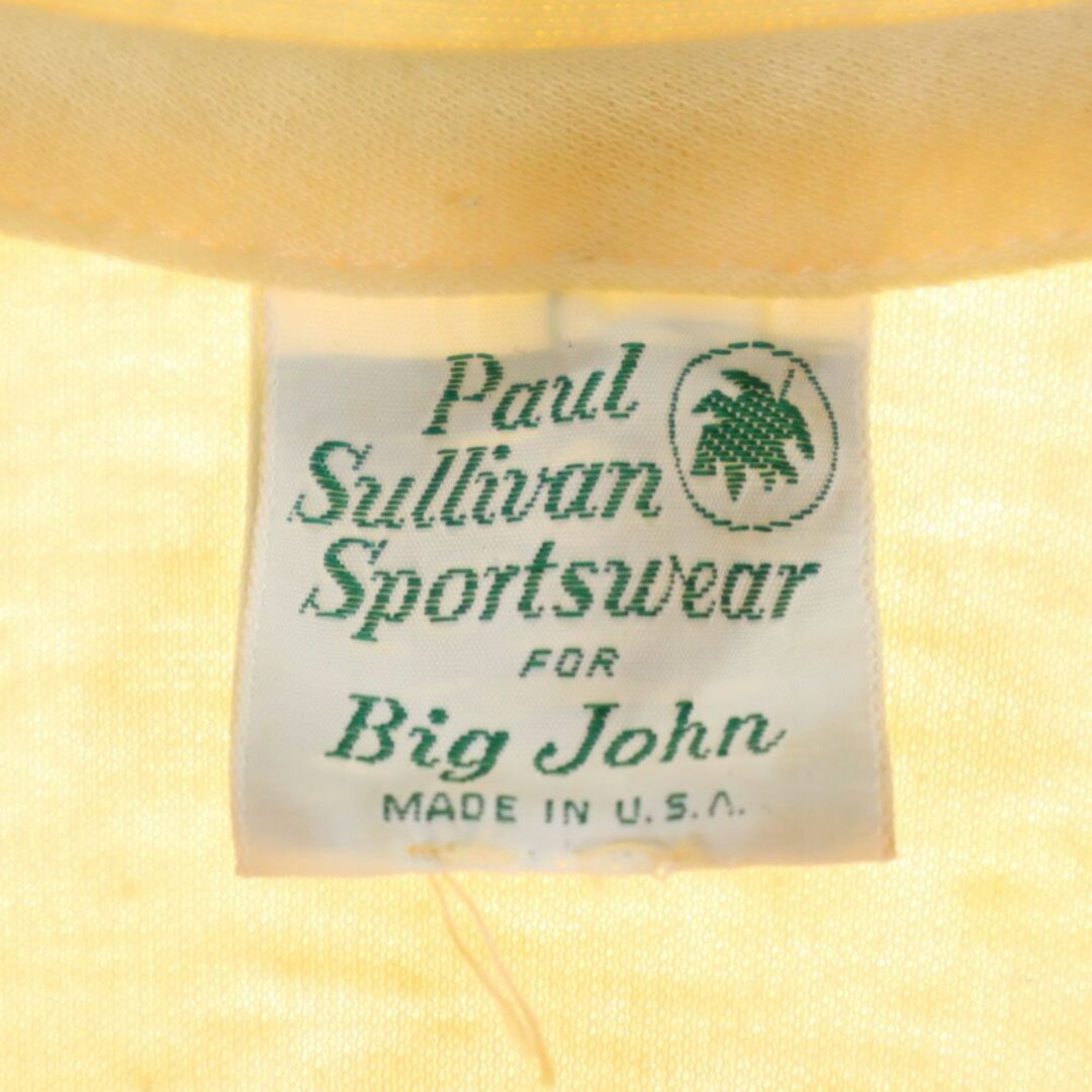 BIG JOHN(ビッグジョン)のビッグジョン 90s USA製 オールド 半袖 ポロシャツ ベージュ系 Paul Sullivan Sportswear FOR Big John メンズ 古着 【240328】 メンズのトップス(ポロシャツ)の商品写真