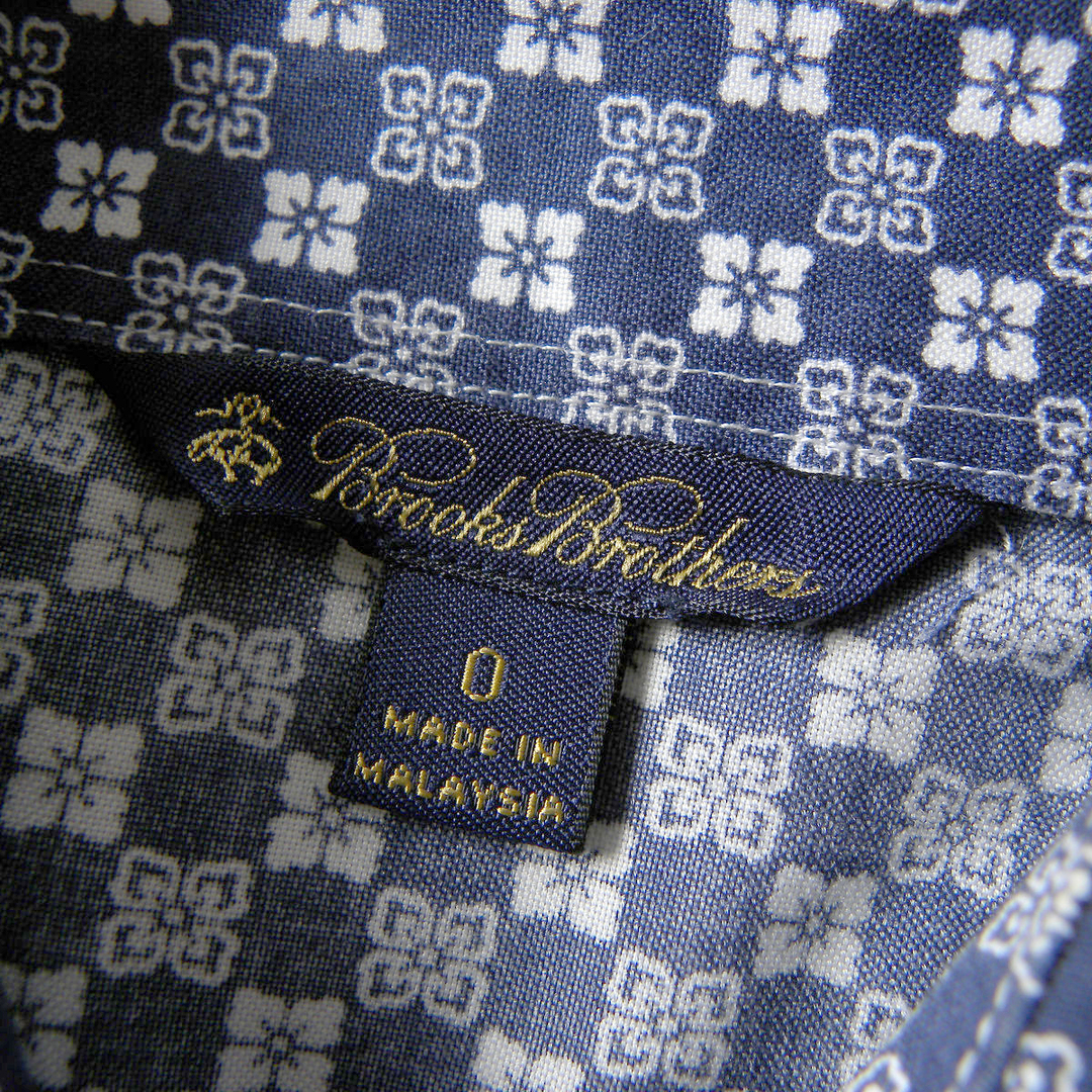 Brooks Brothers(ブルックスブラザース)のブルックスブラザーズ 総柄シャツワンピース ウエストリボン付 国内正規 レディースのワンピース(ひざ丈ワンピース)の商品写真