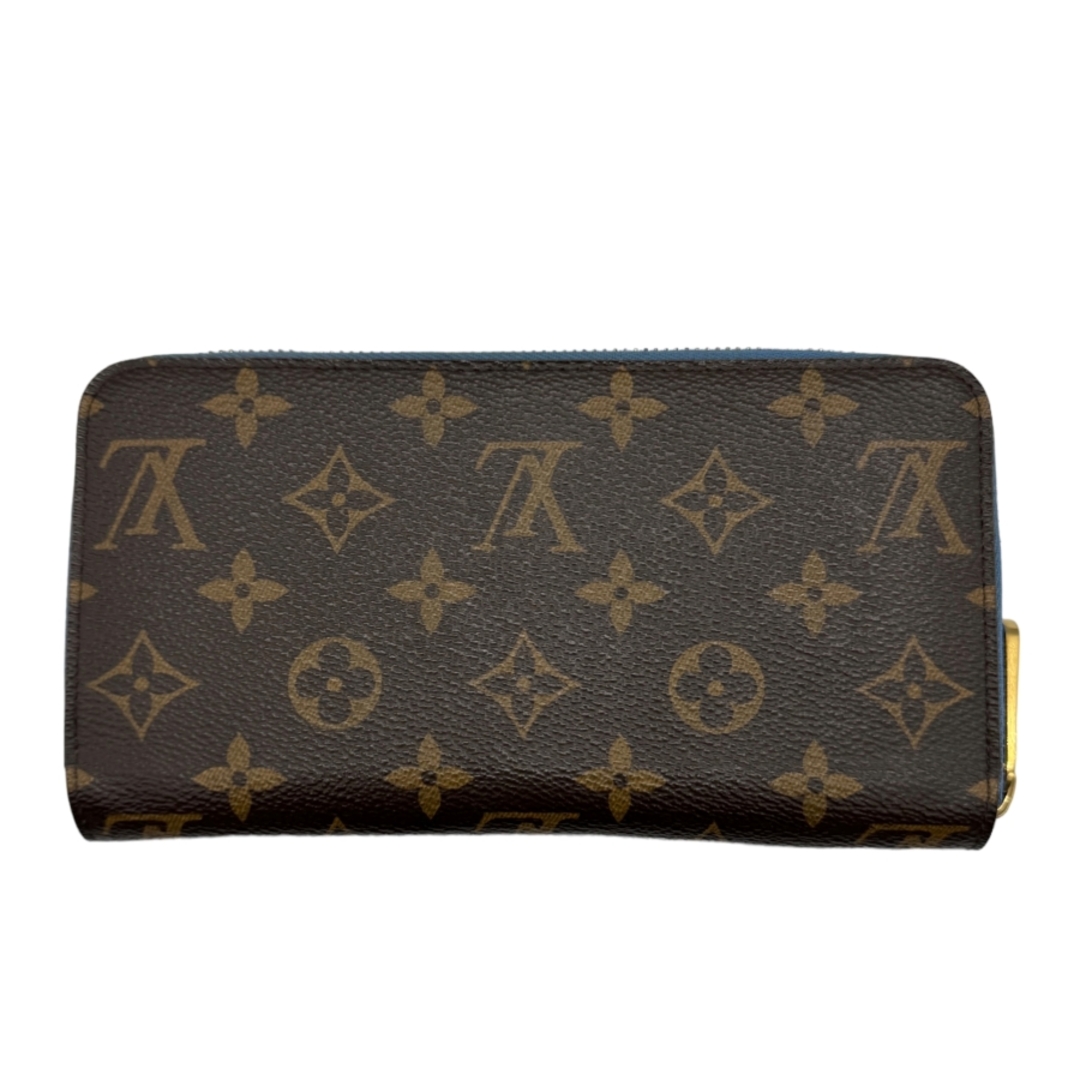 LOUIS VUITTON(ルイヴィトン)のルイ ヴィトン LOUIS VUITTON ラウンドファスナー長財布 モノグラム ジッピーウォレット モノグラムキャンバス ブルージーン ユニセックス M63894 送料無料【中古】 z0336 レディースのファッション小物(財布)の商品写真