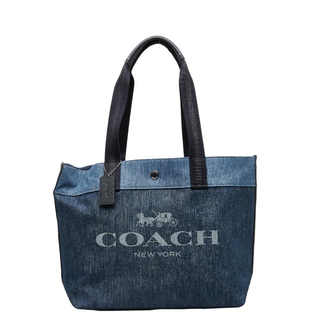 COACH(コーチ)のコーチ ロゴ トートバッグ 91131 デニム レザー レディース COACH 【1-0139437】 レディースのバッグ(トートバッグ)の商品写真