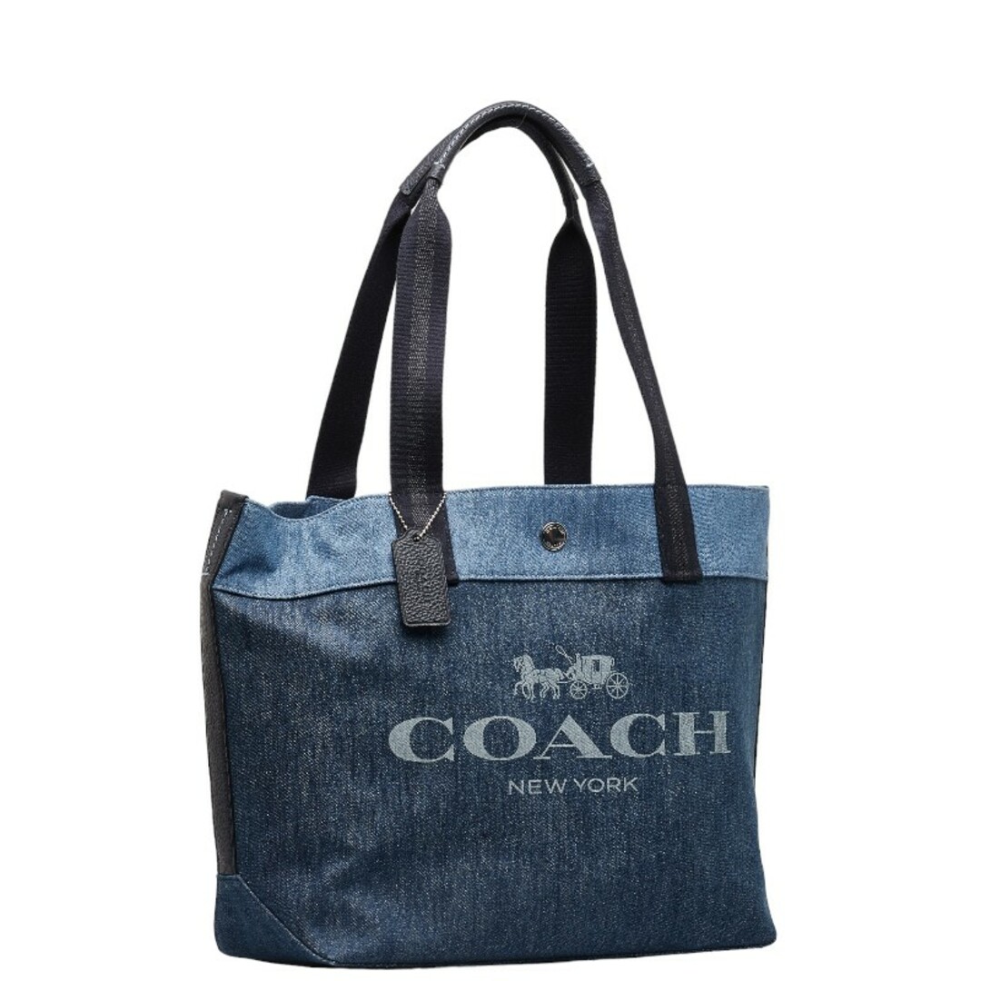 COACH(コーチ)のコーチ ロゴ トートバッグ 91131 デニム レザー レディース COACH 【1-0139437】 レディースのバッグ(トートバッグ)の商品写真