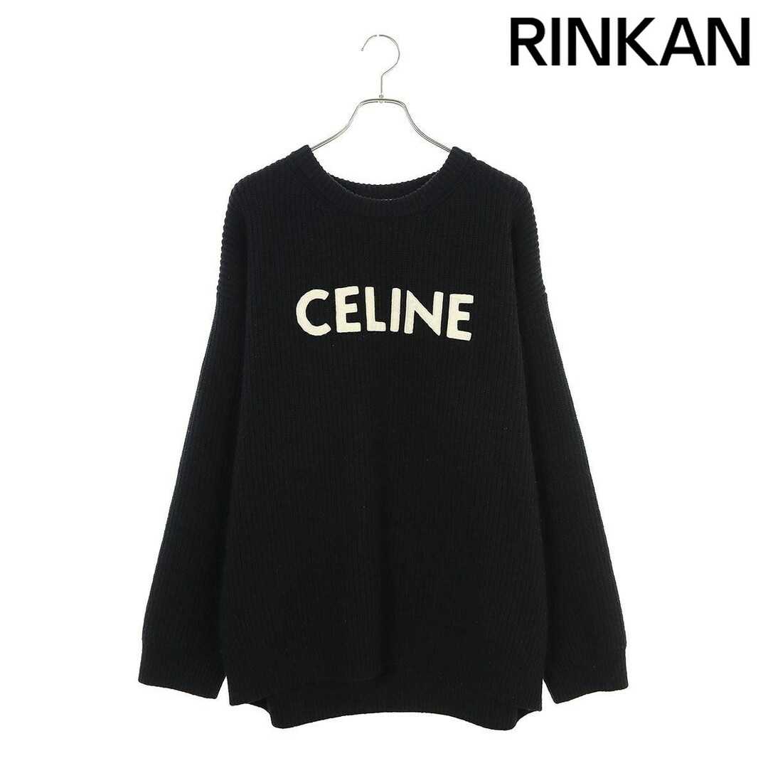 celine(セリーヌ)のセリーヌバイエディスリマン  21AW  2A19R423P ロゴワッペンオーバーサイズニット メンズ S メンズのトップス(ニット/セーター)の商品写真