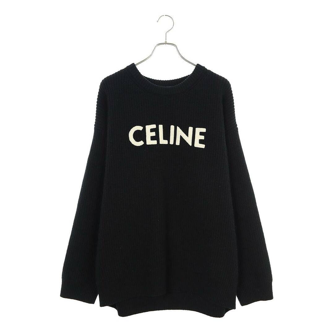 celine(セリーヌ)のセリーヌバイエディスリマン  21AW  2A19R423P ロゴワッペンオーバーサイズニット メンズ S メンズのトップス(ニット/セーター)の商品写真