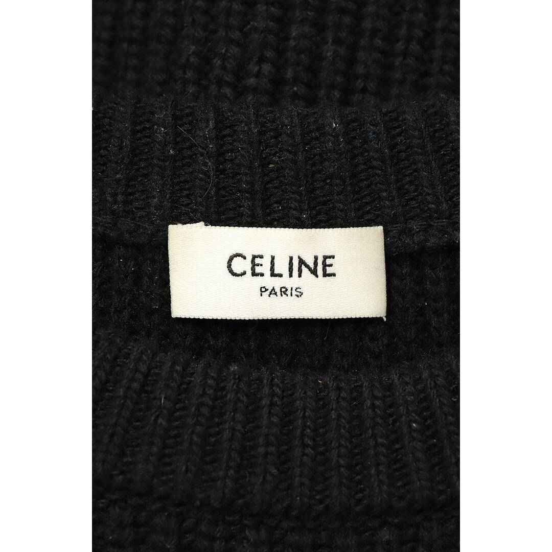 celine(セリーヌ)のセリーヌバイエディスリマン  21AW  2A19R423P ロゴワッペンオーバーサイズニット メンズ S メンズのトップス(ニット/セーター)の商品写真