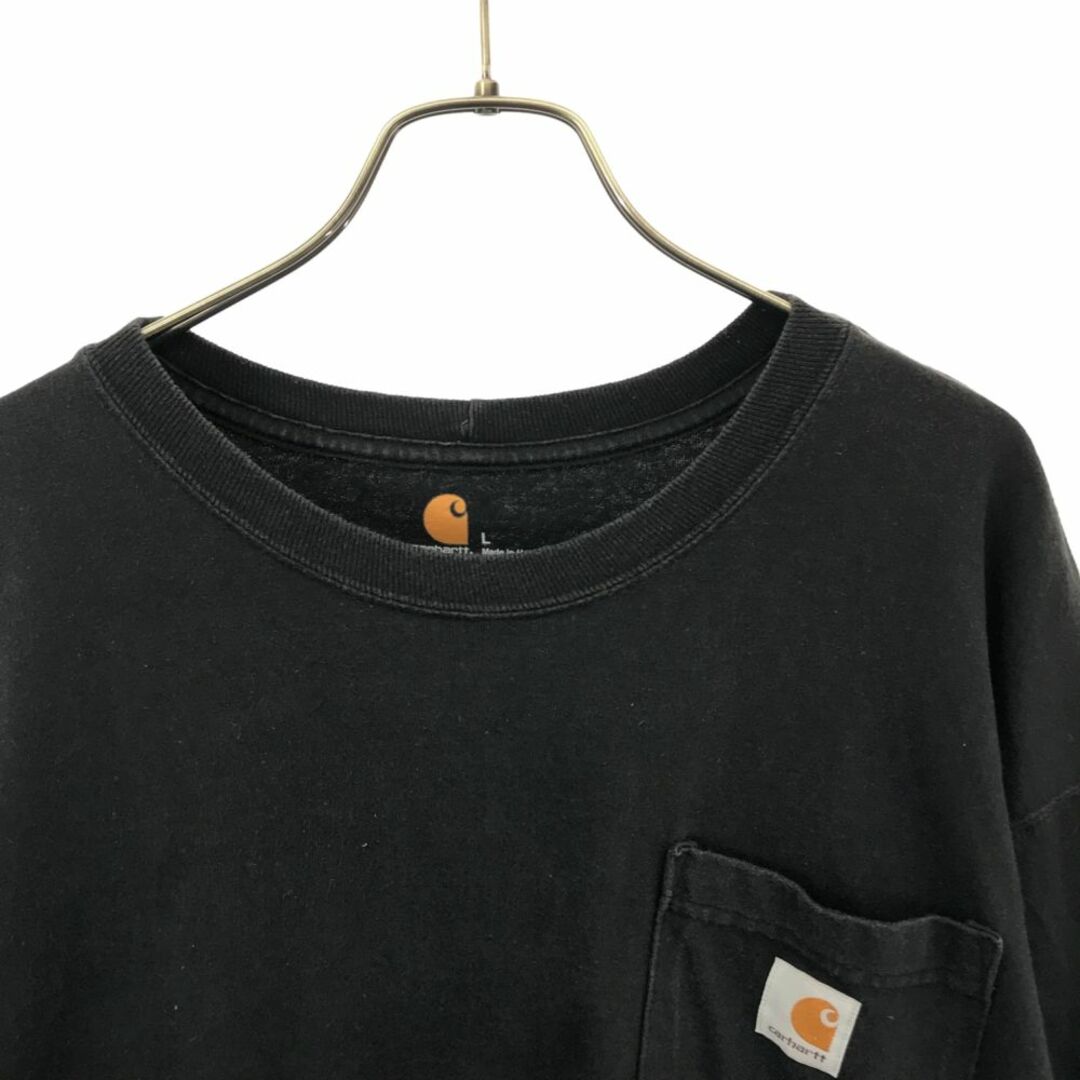 carhartt(カーハート)のカーハート 長袖 Tシャツ L ブラック Carhartt ロンT メンズ 古着 【240328】 メンズのトップス(Tシャツ/カットソー(七分/長袖))の商品写真