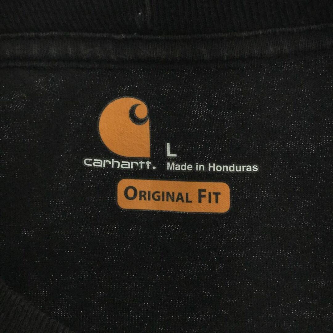 carhartt(カーハート)のカーハート 長袖 Tシャツ L ブラック Carhartt ロンT メンズ 古着 【240328】 メンズのトップス(Tシャツ/カットソー(七分/長袖))の商品写真