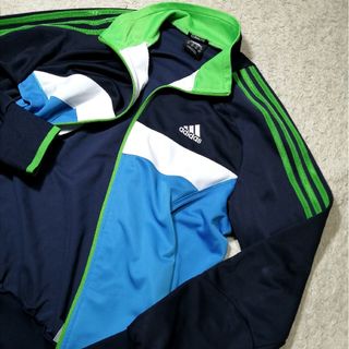 アディダス(adidas)の★adidas アディダス★トラックジャケット レトロデザイン ビッグサイズ(ジャージ)