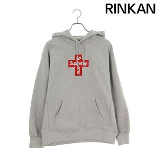 シュプリーム(Supreme)のシュプリーム  20AW  Cross Box Logo Hooded Sweatshirt クロスボックスロゴフーデッドスウェットシャツパーカー メンズ M(パーカー)