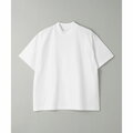 【WHITE】コットン モックネック Tシャツ