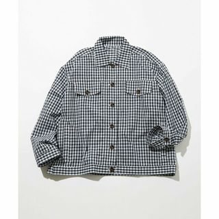 ユナイテッドアローズグリーンレーベルリラクシング(UNITED ARROWS green label relaxing)の【NAVY】<kinoko.さん * GLR or>オーバー シャツ ジャケット チェック柄(シャツ)