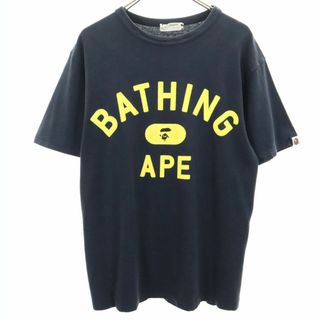 アベイシングエイプ MADE WITH GENERAL 半袖 Tシャツ M ブラック A BATHING APE メンズ 古着 【240328】 メール便可(Tシャツ/カットソー(半袖/袖なし))