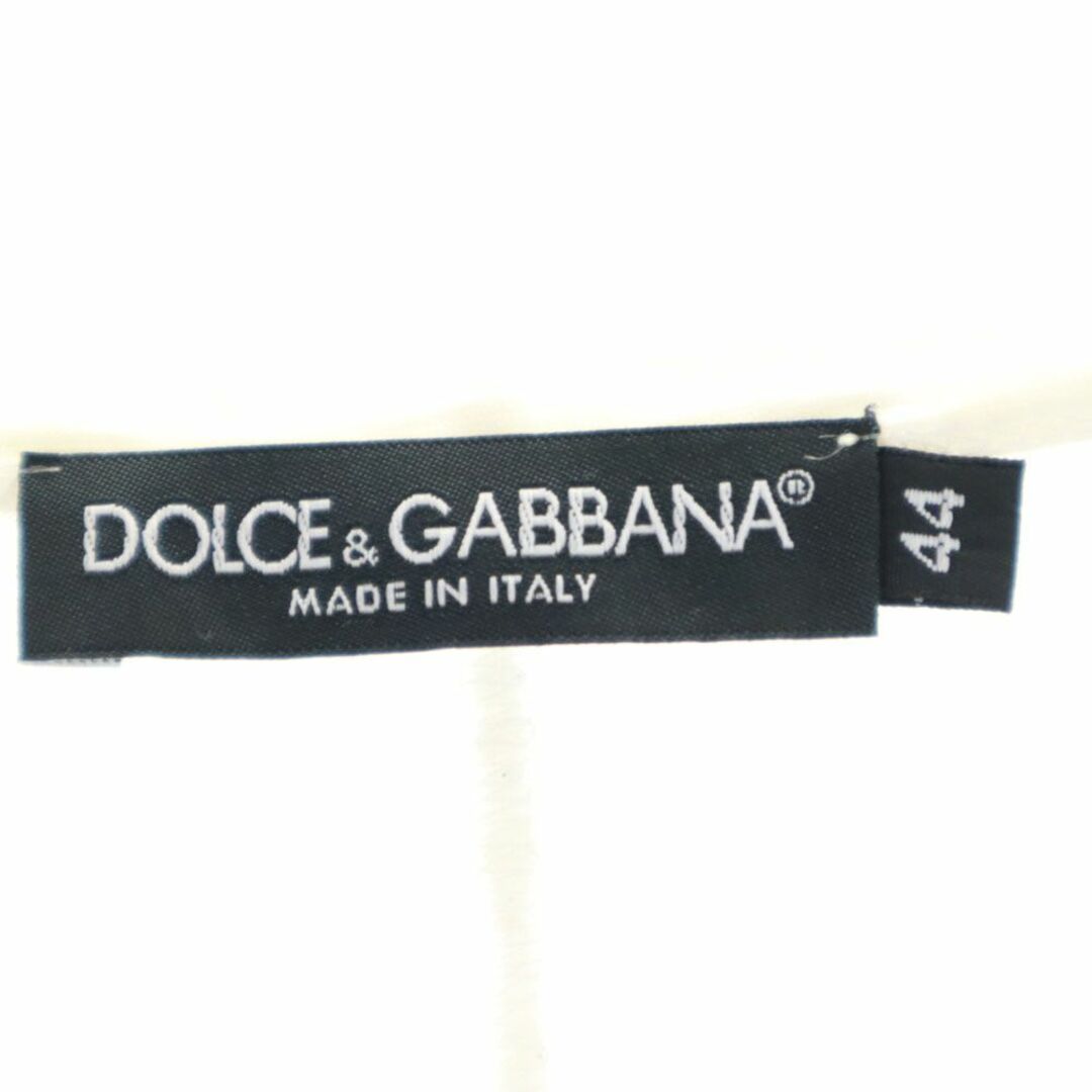 DOLCE&GABBANA(ドルチェアンドガッバーナ)のドルチェアンドガッバーナ イタリア製 半袖 Vネック Tシャツ 44 アイボリー DOLCE&GABBANA メンズ 古着 【240328】 メール便可 メンズのトップス(Tシャツ/カットソー(半袖/袖なし))の商品写真