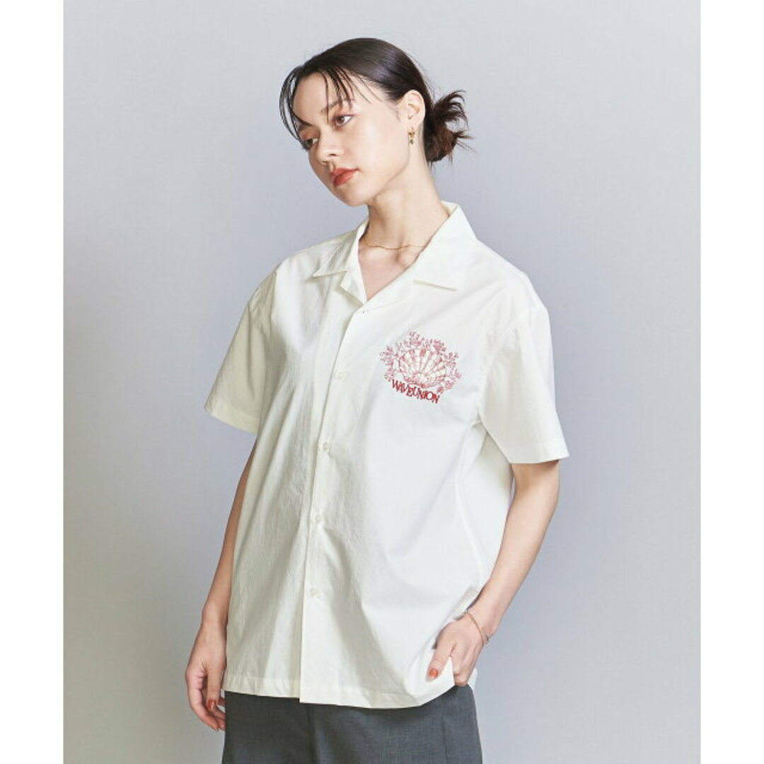 BEAUTY&YOUTH UNITED ARROWS(ビューティアンドユースユナイテッドアローズ)の【WHITE】【M】<WAVE UNION>エンブロイダリー シャツ レディースのトップス(シャツ/ブラウス(長袖/七分))の商品写真