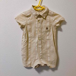 ベビーギャップ(babyGAP)のギャップベビー　シャツ風ロンパース　60サイズ(ロンパース)