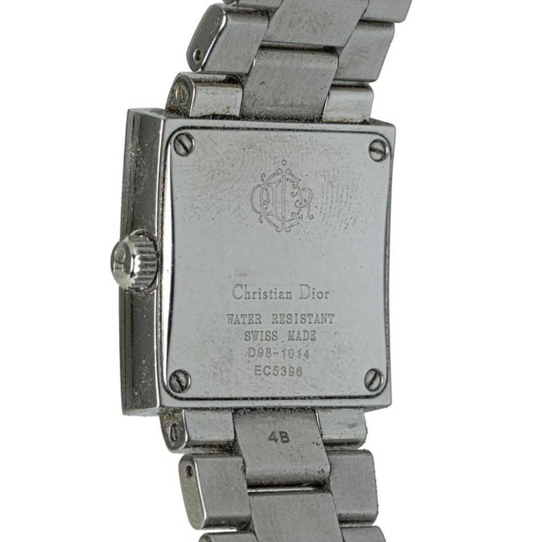 Dior(ディオール)のディオール リヴァ ダイヤベゼル 21Pダイヤ 腕時計 D98-1014 クオーツ ホワイト文字盤 ステンレス レディース Dior 【1-0143369】 レディースのファッション小物(腕時計)の商品写真