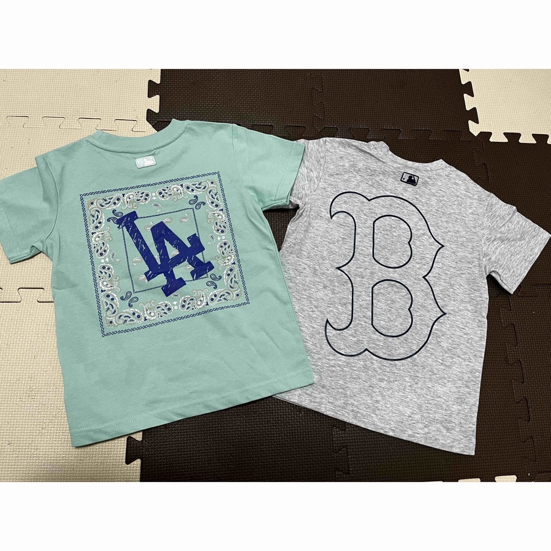 MLB(メジャーリーグベースボール)のほぼ新品　mlb キッズ　半袖Tシャツ　110 ２枚セット キッズ/ベビー/マタニティのキッズ服男の子用(90cm~)(Tシャツ/カットソー)の商品写真