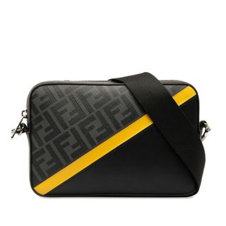 フェンディ(FENDI)の美品 フェンディ ズッカ キャム 斜め掛け ショルダーバッグ 7M0286 PVC メンズ FENDI 【222-43611】(ショルダーバッグ)