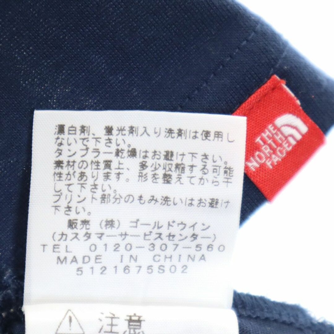 THE NORTH FACE(ザノースフェイス)のザノースフェイス NT31622 アウトドア プリント 半袖 Tシャツ L ネイビー THE NORTH FACE メンズ 古着 【240328】 メール便可 メンズのトップス(Tシャツ/カットソー(半袖/袖なし))の商品写真