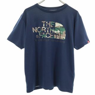 ザノースフェイス(THE NORTH FACE)のザノースフェイス NT31622 アウトドア プリント 半袖 Tシャツ L ネイビー THE NORTH FACE メンズ 古着 【240328】 メール便可(Tシャツ/カットソー(半袖/袖なし))