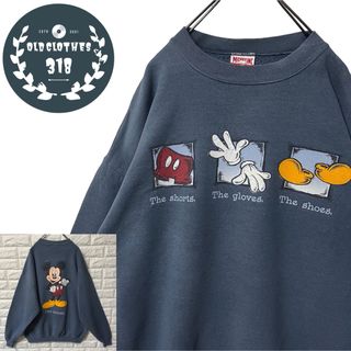 ディズニー(Disney)の【DISNEY】90s USA製 ヴィンテージ スウェットシャツ ミッキーマウス(スウェット)