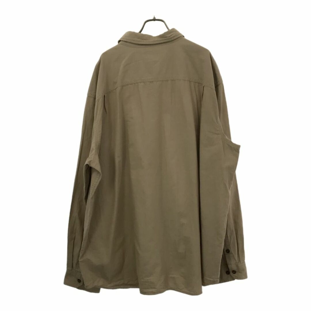 carhartt(カーハート)のカーハート 長袖 ボタンダウンシャツ 3XL ベージュ Carhartt ビッグサイズ メンズ 古着 【240328】 メンズのトップス(シャツ)の商品写真