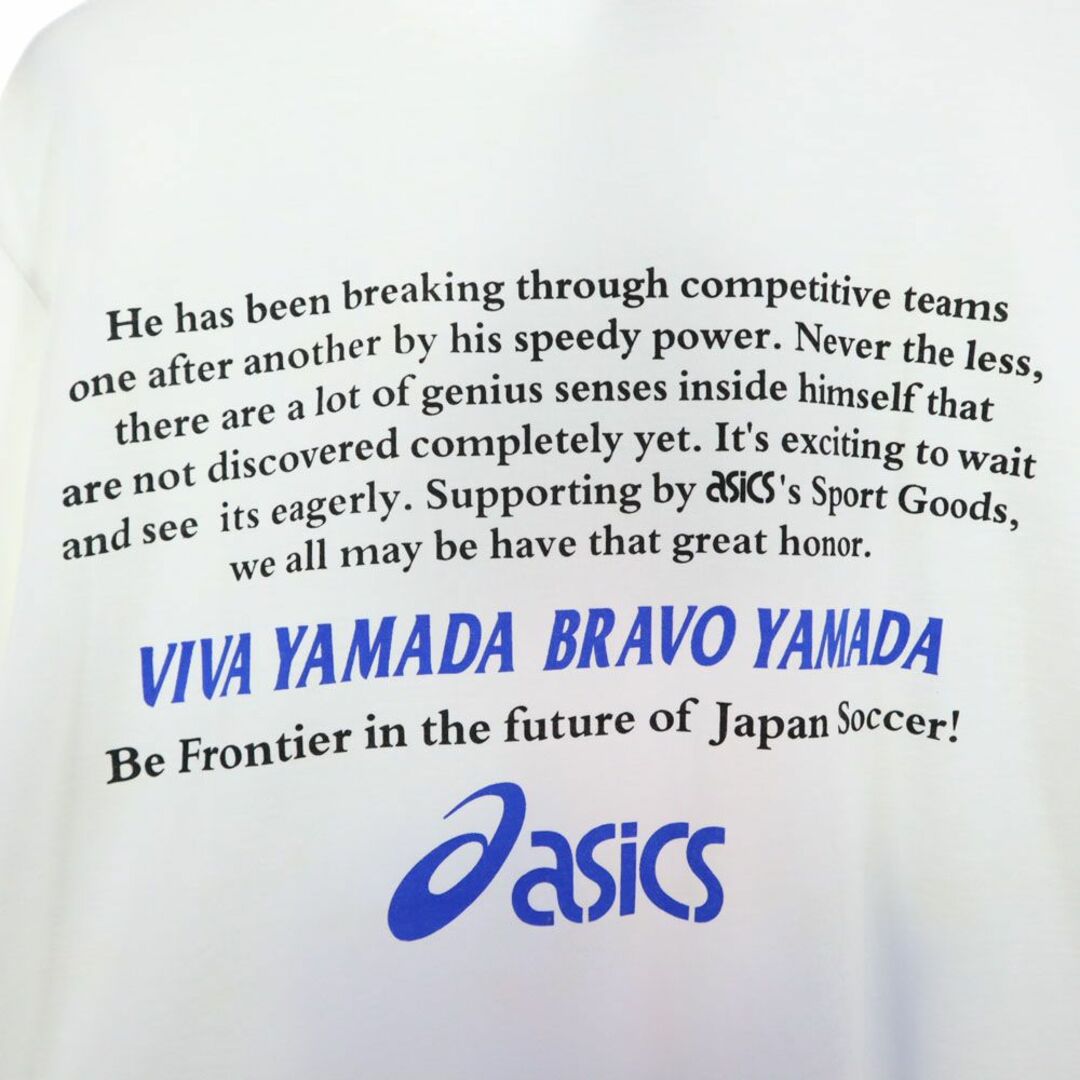 asics(アシックス)のアシックス 日本製 半袖 Tシャツ o ホワイト asics タグ付き メンズ 古着 【240328】 メール便可 メンズのトップス(Tシャツ/カットソー(半袖/袖なし))の商品写真