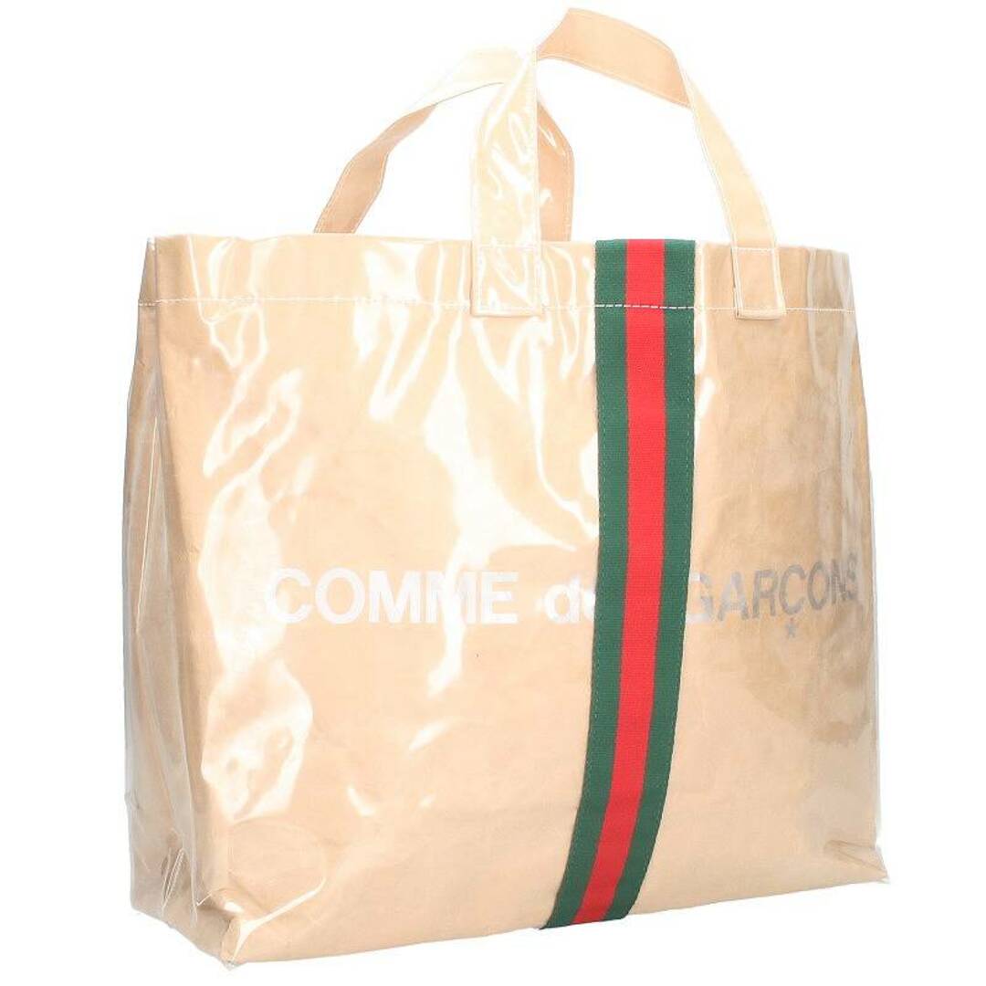 COMME des GARCONS(コムデギャルソン)のコムデギャルソン ×グッチ GUCCI PVC ペーパー クラフトトートバッグ メンズ メンズのバッグ(トートバッグ)の商品写真