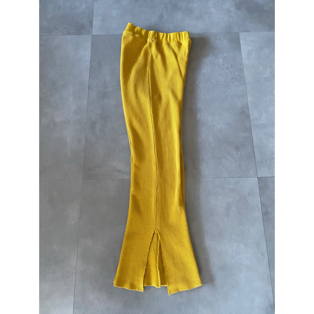 フミエタナカ フレア 黄色 ラフ パンツ THE Dallas ザ・ダラス 美品 フミエタナカ フレア 黄色 ラフ パンツ THE Dallas ザ・ダラス 美品
