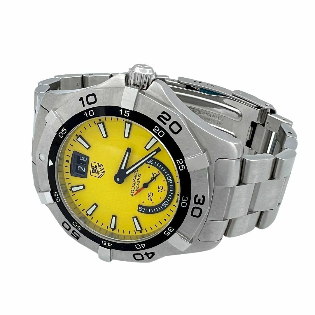 TAG Heuer(タグホイヤー)のタグ ホイヤー　時計　定価￥248,400　アクアレーサー　イエロー文字盤　レア メンズの時計(腕時計(アナログ))の商品写真