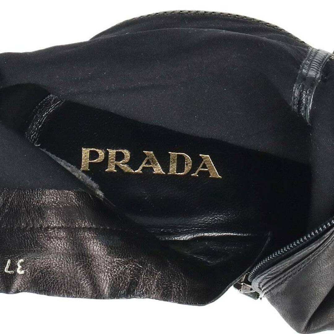 PRADA(プラダ)のプラダ サイドジップストレッチブーツ レディース 37 レディースの靴/シューズ(ブーツ)の商品写真