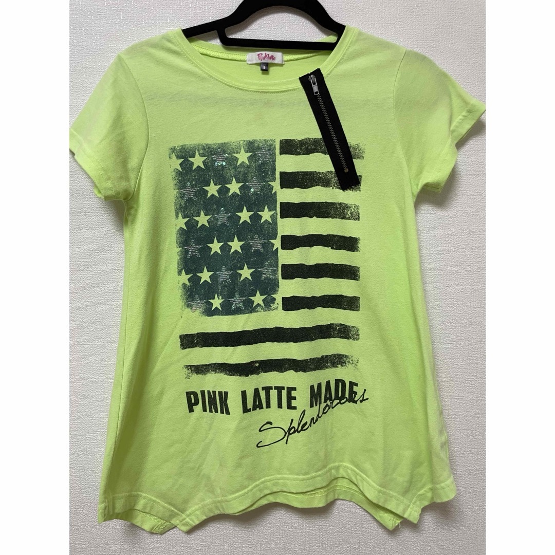 PINK-latte(ピンクラテ)のピンクラテ　半袖Tシャツ　2枚セット　S   160 キッズ/ベビー/マタニティのキッズ服女の子用(90cm~)(Tシャツ/カットソー)の商品写真