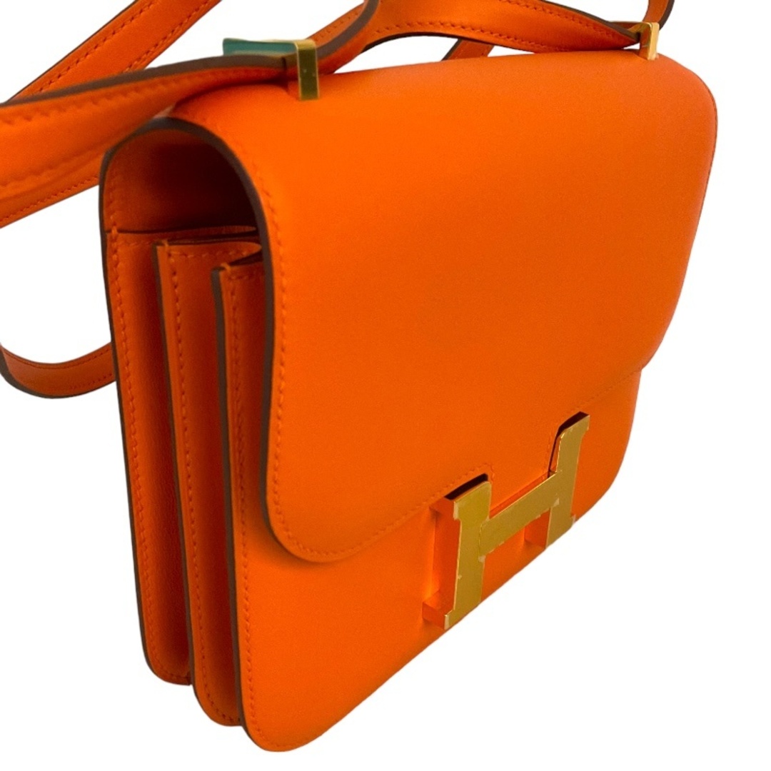 Hermes(エルメス)の　エルメス HERMES コンスタンス3 ミニ U刻 オレンジ×ゴールド金具 エヴァーカラー レディース ショルダーバッグ レディースのバッグ(ショルダーバッグ)の商品写真
