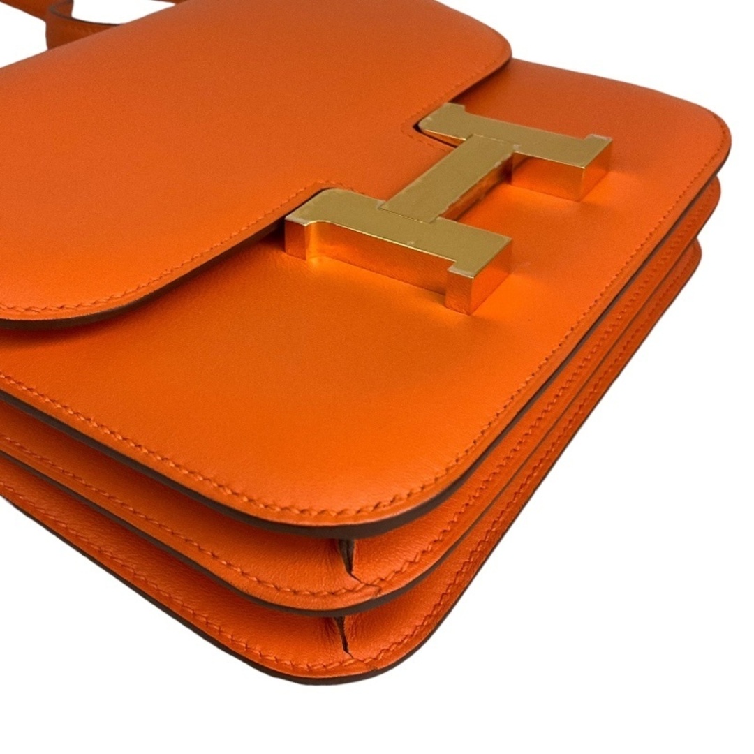 Hermes(エルメス)の　エルメス HERMES コンスタンス3 ミニ U刻 オレンジ×ゴールド金具 エヴァーカラー レディース ショルダーバッグ レディースのバッグ(ショルダーバッグ)の商品写真