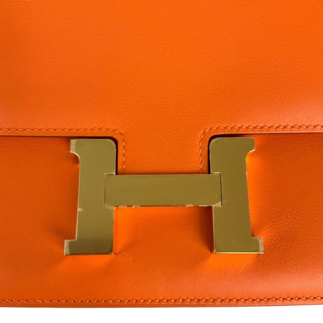 Hermes(エルメス)の　エルメス HERMES コンスタンス3 ミニ U刻 オレンジ×ゴールド金具 エヴァーカラー レディース ショルダーバッグ レディースのバッグ(ショルダーバッグ)の商品写真