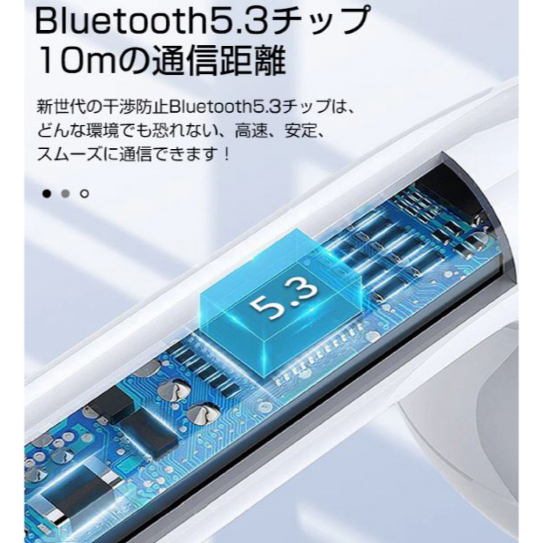 ◎完全ワイヤレスイヤホン  Bluetooth 5.3 イヤホン イヤフォン スマホ/家電/カメラのオーディオ機器(ヘッドフォン/イヤフォン)の商品写真