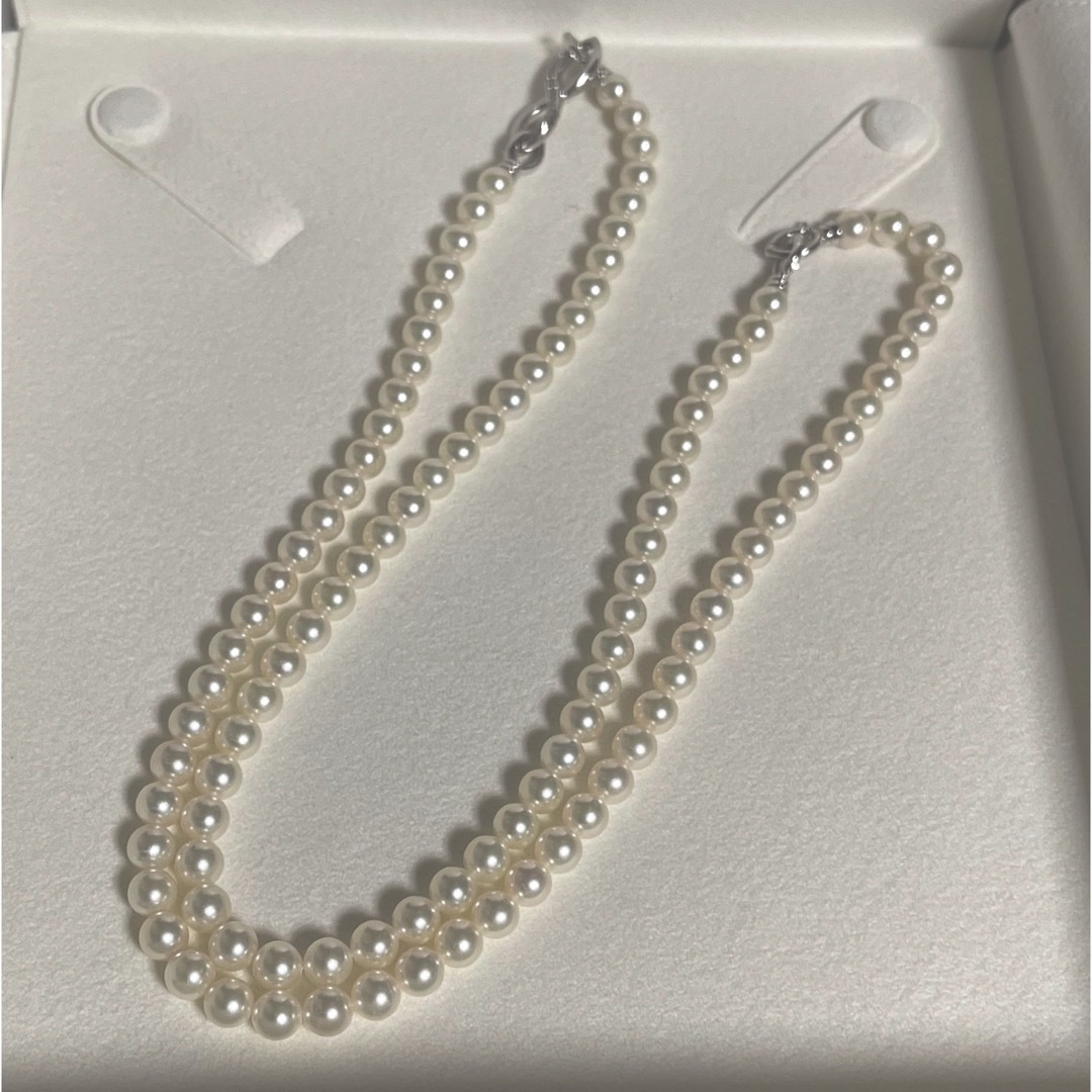 MIKIMOTO(ミキモト)の【超美品】ミキモトインフィニティパールネックレス3Way 6.5-7mmk18 レディースのアクセサリー(ネックレス)の商品写真