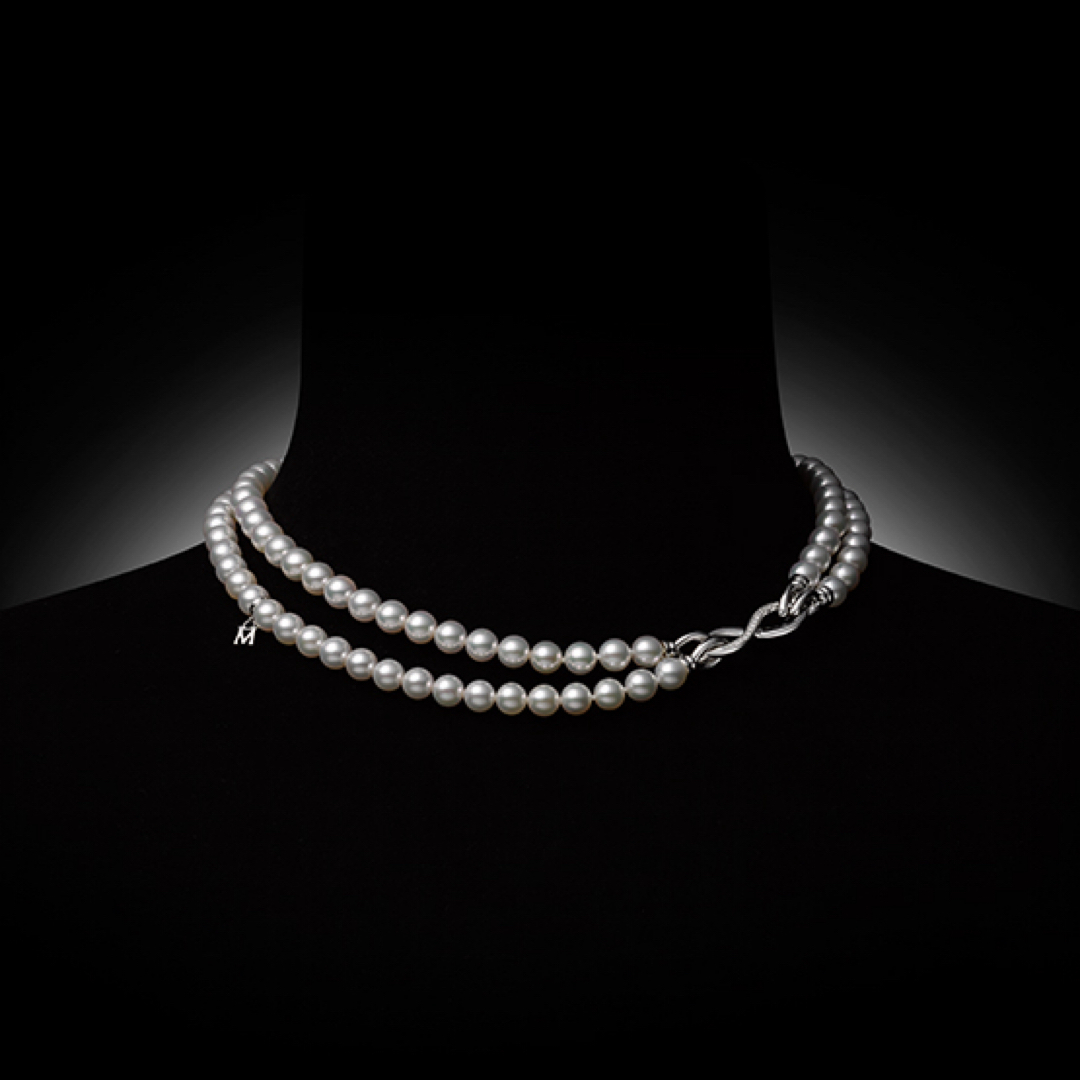 MIKIMOTO(ミキモト)の【超美品】ミキモトインフィニティパールネックレス3Way 6.5-7mmk18 レディースのアクセサリー(ネックレス)の商品写真