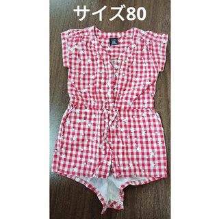 ベビーギャップ(babyGAP)のGAP　ベビー服　半袖 ロンパース 80(ロンパース)