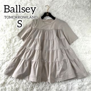 ボールジィ(Ballsey)の極美品✨完売品　Ballsey コットンジャージーコンビ ティアードプルオーバー(シャツ/ブラウス(半袖/袖なし))