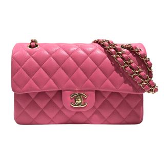 CHANEL - 　シャネル CHANEL マトラッセ23 A00013 ピンク ゴールド金具 キャビアスキン レディース ショルダーバッグ