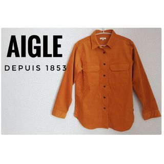 エーグル(AIGLE)の【美品】AIGLE コーディロイ サファリシャツ(Tシャツ(長袖/七分))