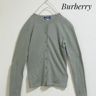 バーバリーブルーレーベル(BURBERRY BLUE LABEL)のBurberry  カーディガン　コットン　バーバリー　ロゴ　ノバチェック(カーディガン)