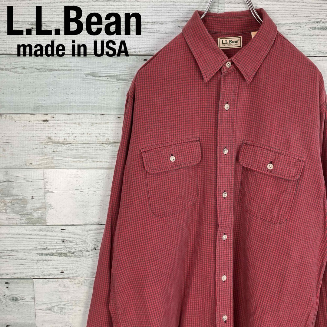 L.L.Bean(エルエルビーン)のL.L.Bean エルエルビーン 90s 90年代 チェック コットンシャツ メンズのトップス(シャツ)の商品写真