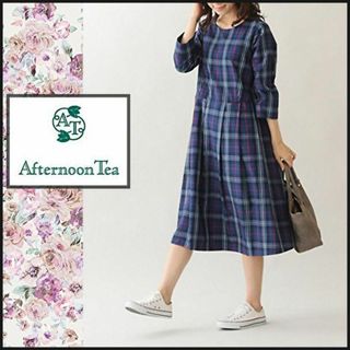 AfternoonTea - 【アフタヌーンティー】オリジナル タータンチェックワンピース 　手洗い　M