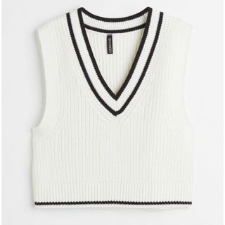 H&M リブニットプルオーバーベスト