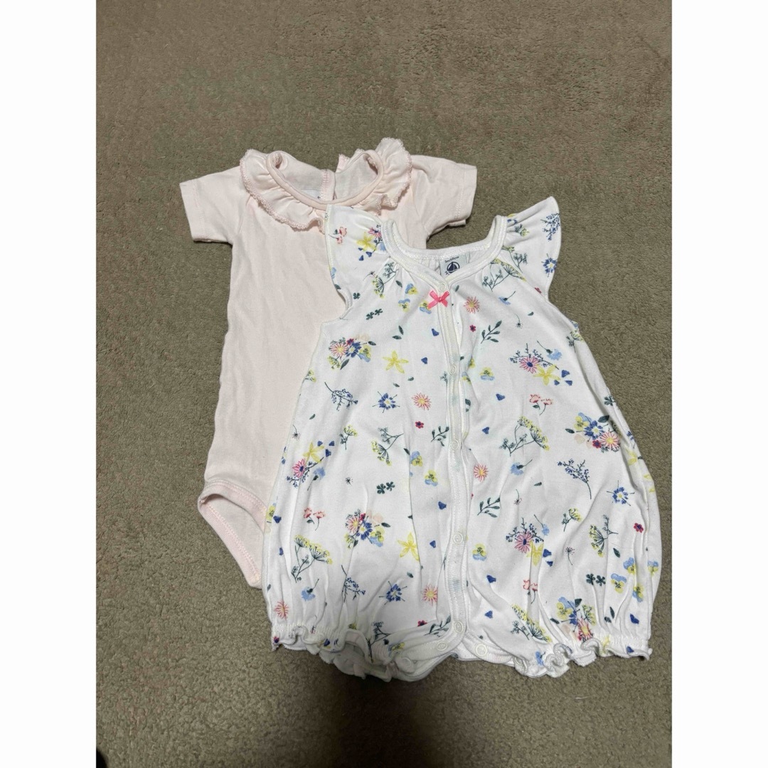 PETIT BATEAU(プチバトー)のプチバトー　ボディスーツ　2枚組 キッズ/ベビー/マタニティのベビー服(~85cm)(肌着/下着)の商品写真